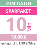 19,90 € (1,99 €/Min.) Minutenpaket über 10 Beratungsminuten