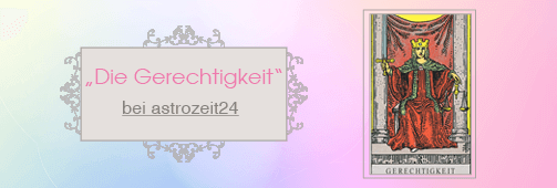Tarotkarte Gerechtigkeit Tarotkarte Gerechtigkeit